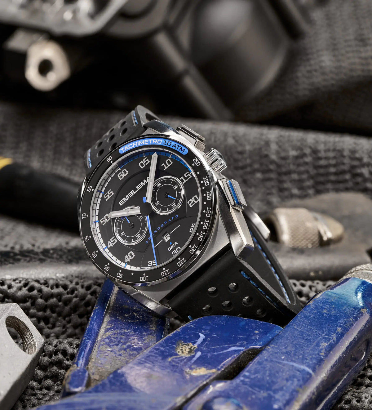 Dettaglio dell'orologio Audace Emblema Blu