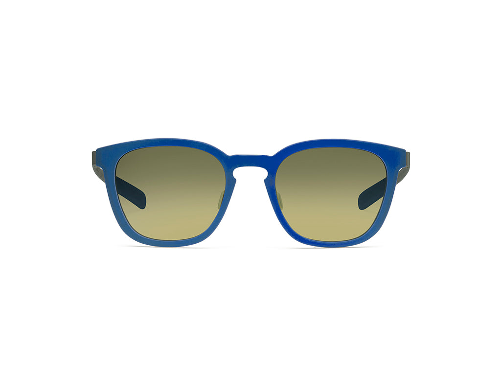 Dettaglio MyCity Panthos Blu Rutenio Lente Verde Sfumata frontale