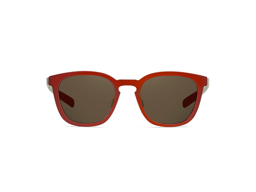 Dettaglio MyCity Panthos Rosso Palladio Lente Marrone frontale