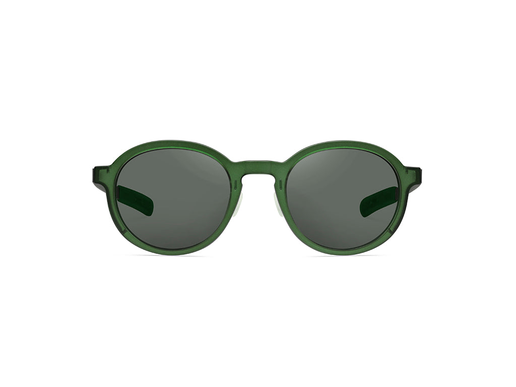 Dettaglio MyCity Arrotondato Verde Rutenio Lente Verde frontale