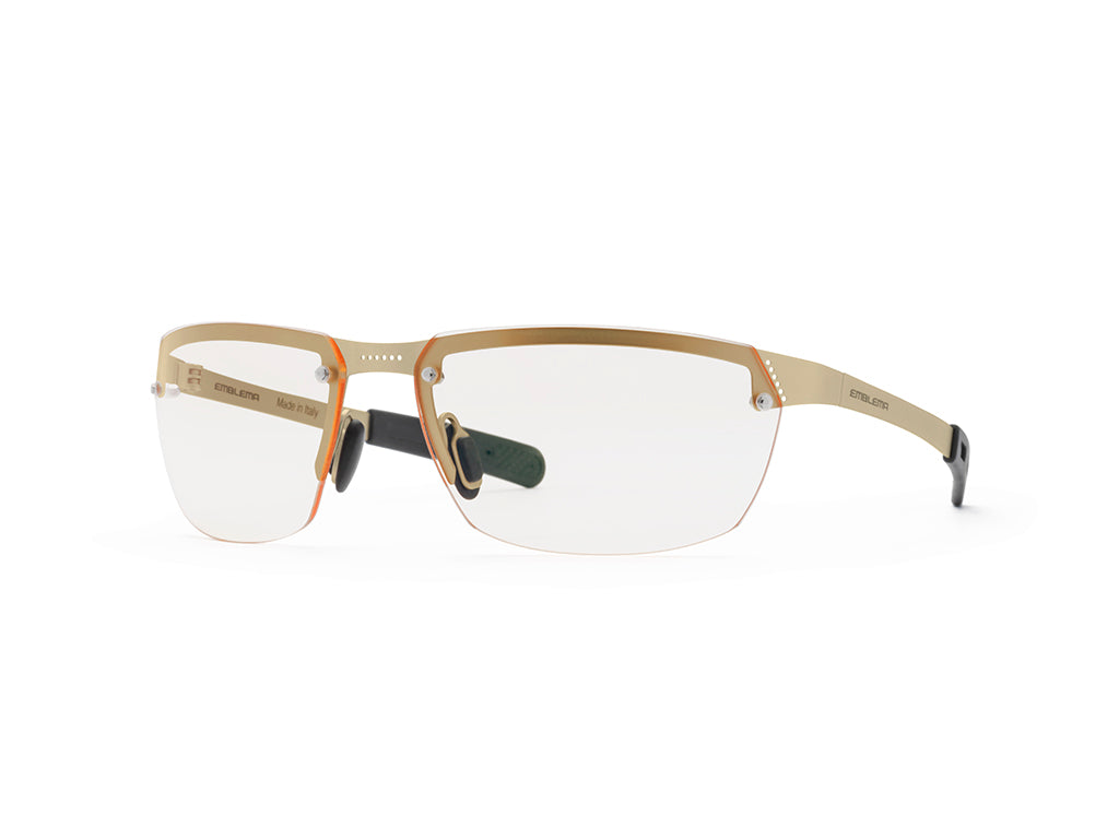 Dettaglio Aero Play Oro Lente Ambra laterale