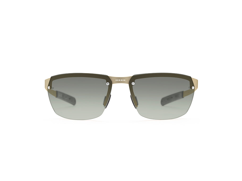 Dettaglio Aero Play Oro Lente Grigio Sfumata frontale
