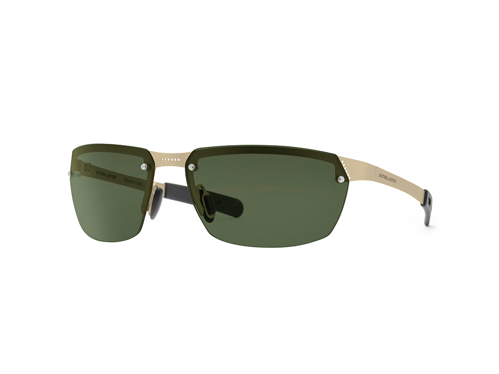 Dettaglio Aero Play Oro Lente Verde laterale