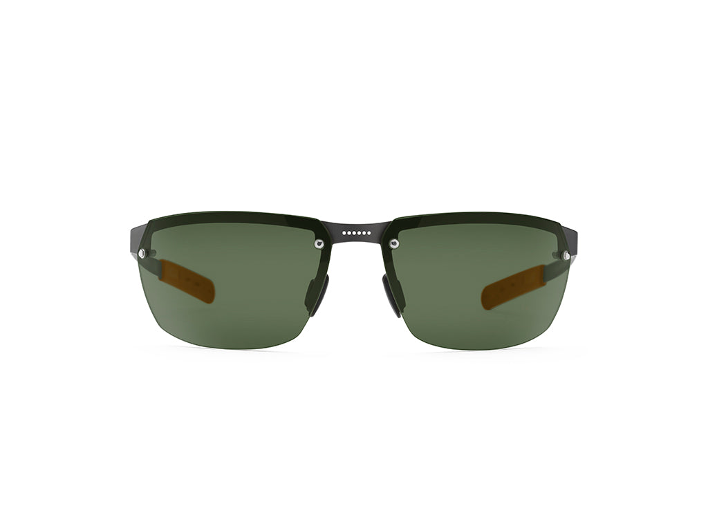 Dettaglio Aero Play Rutenio Lente Verde frontale