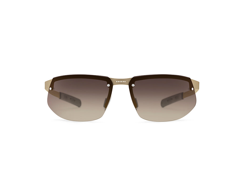 Dettaglio Aero Speed oro Lente semipolarizzata frontale
