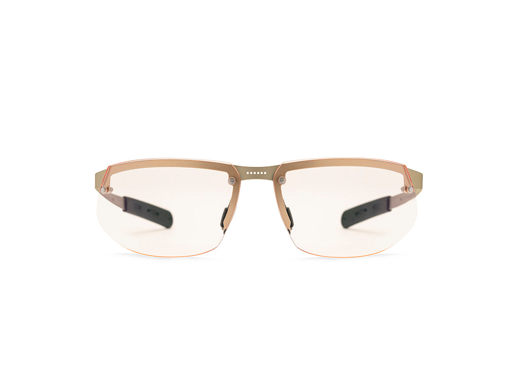 Dettaglio Aero Speed oro Lente ambra frontale