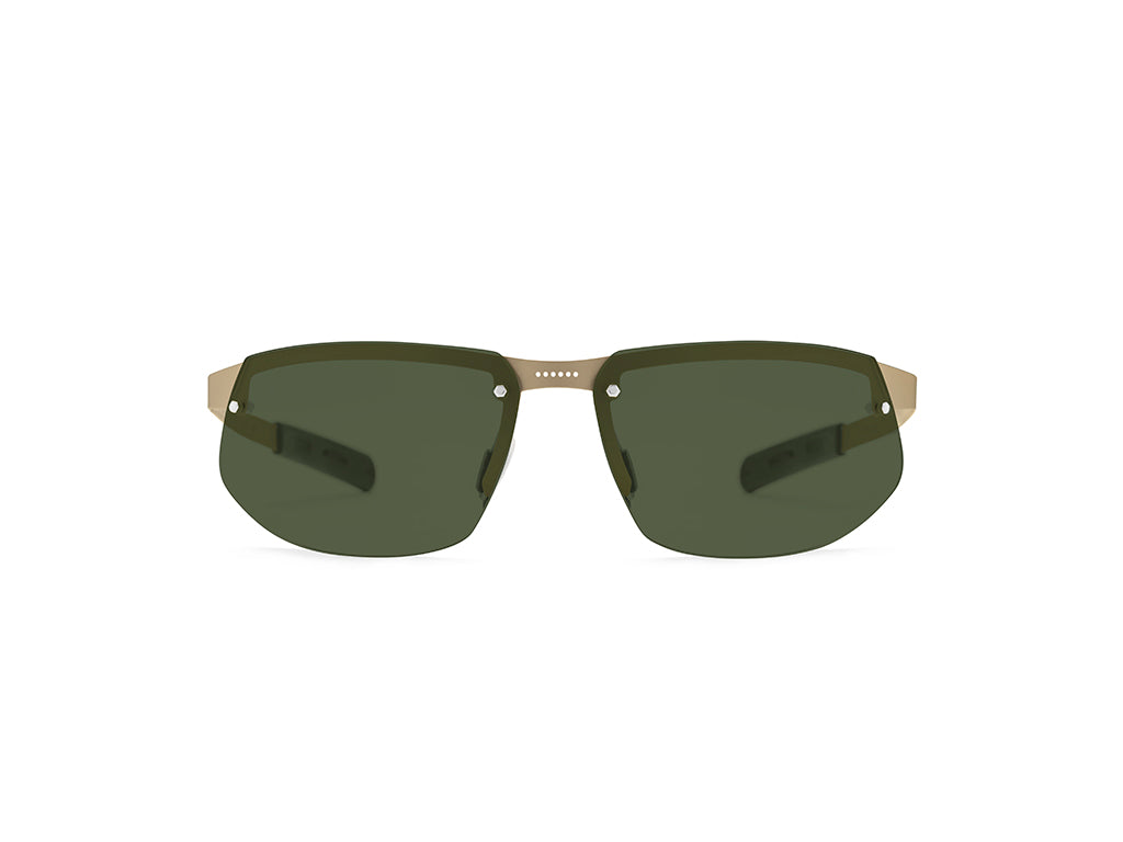 Dettaglio Aero Speed oro Lente verde frontale