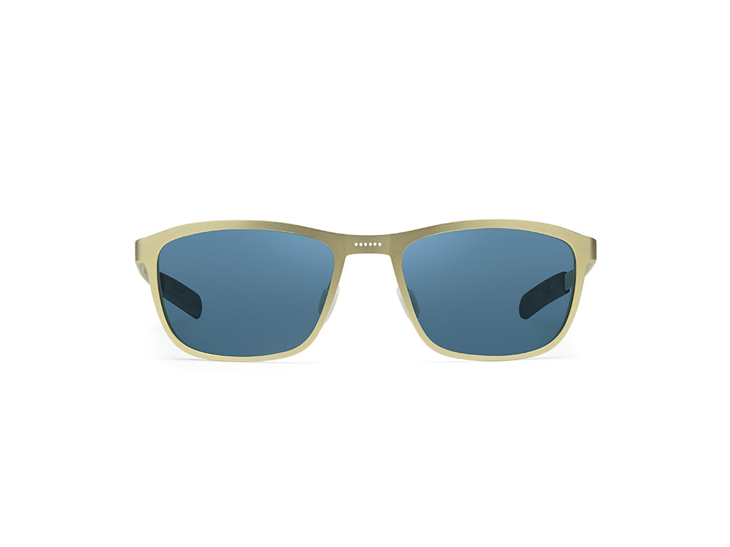 Dettaglio Atom Oro Lente Blu frontale