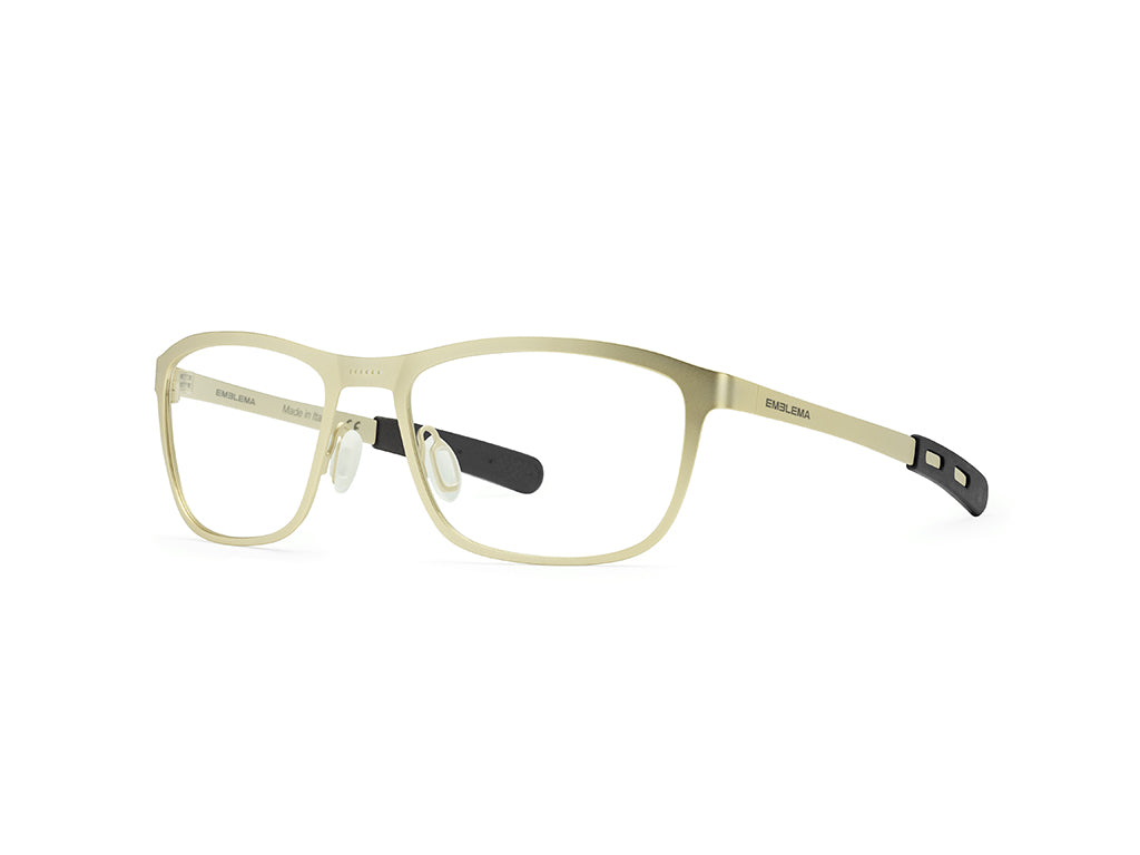 Dettaglio Atom Oro Lente Demo laterale