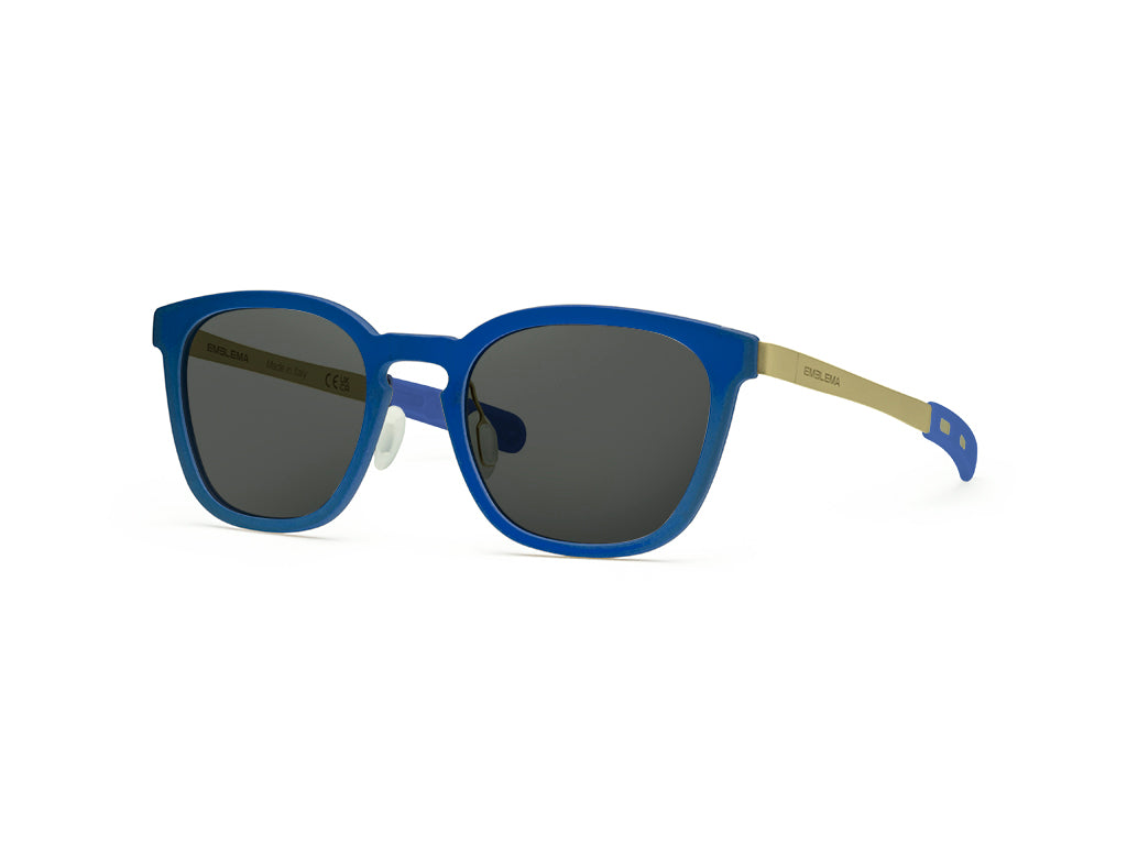 Dettaglio MyCity Panthos Blu Oro Lente Fumo laterale