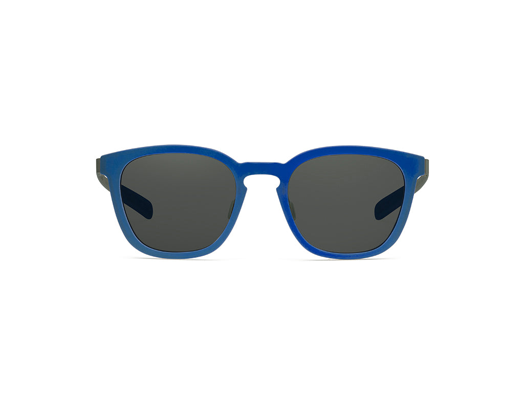 Dettaglio MyCity Panthos Blu Rutenio Lente Fumo frontale