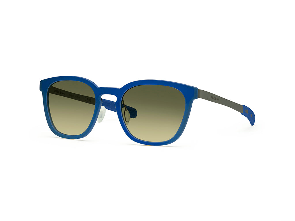 Dettaglio MyCity Panthos Blu Rutenio Lente Verde Sfumata laterale