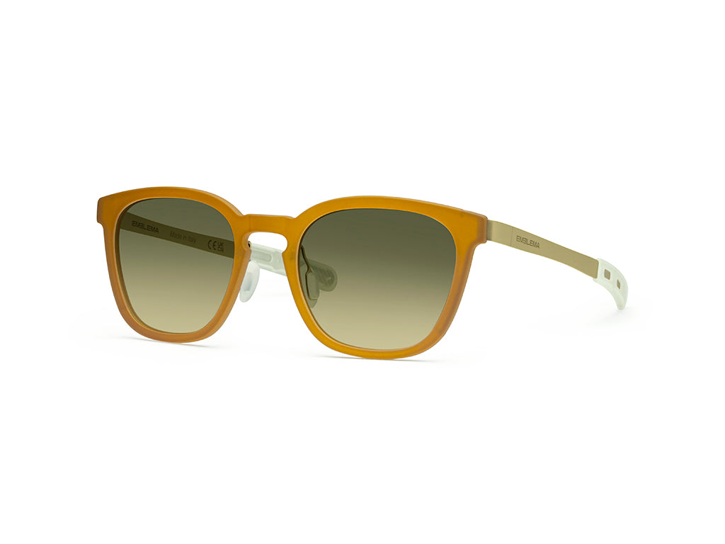 Dettaglio MyCity Panthos Miele Oro Lente Verde Sfumata laterale