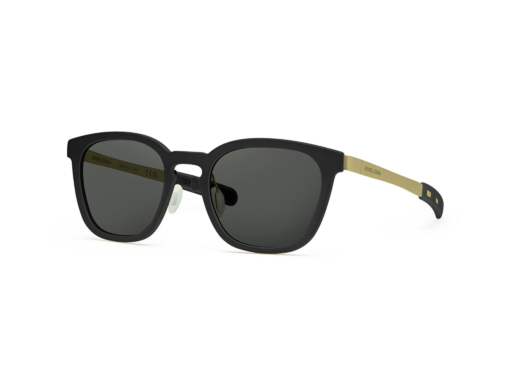 Dettaglio MyCity Panthos Nero Oro Lente Fumo laterale