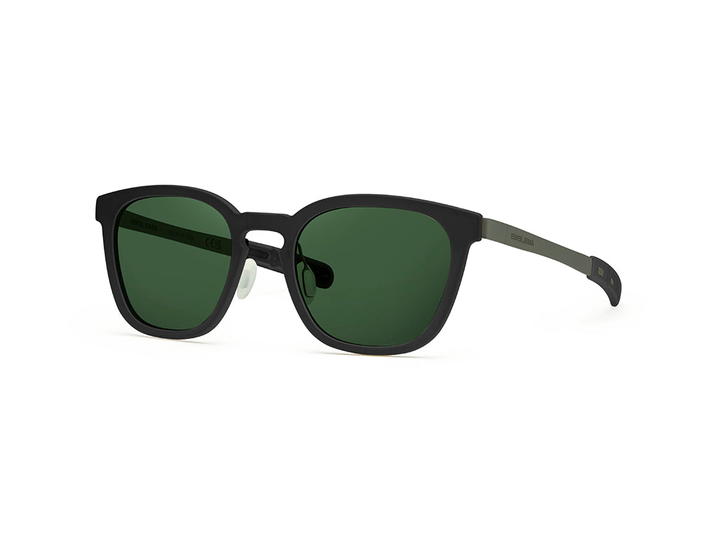Dettaglio MyCity Panthos Nero Rutenio Lente Verde laterale
