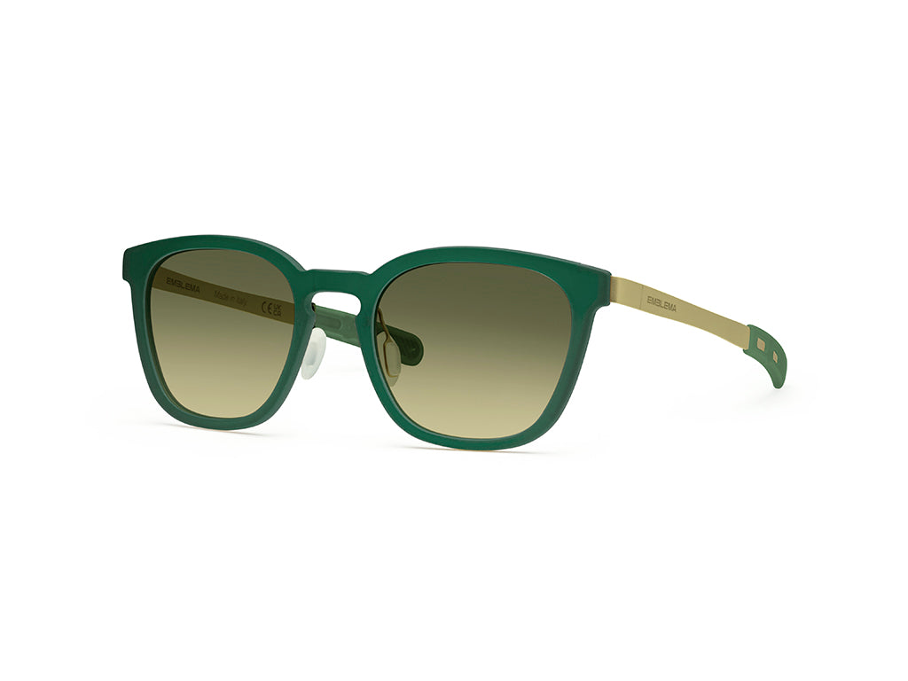 Dettaglio MyCity Panthos Verde Oro Lente Verde Sfumata laterale