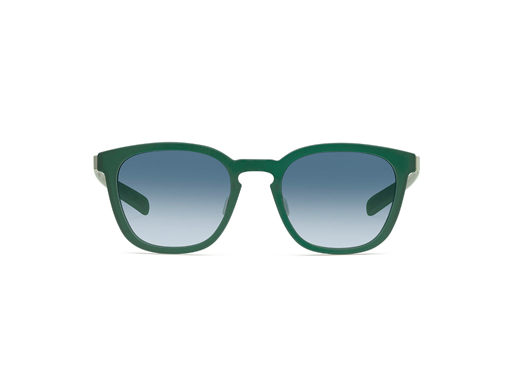 Dettaglio MyCity Panthos Verde Palladio Lente Blu Sfumata frontale