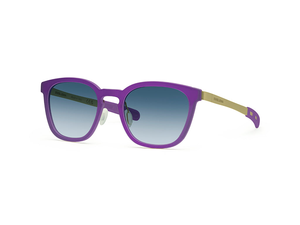Dettaglio MyCity Panthos Viola Oro Lente Blu Sfumata laterale