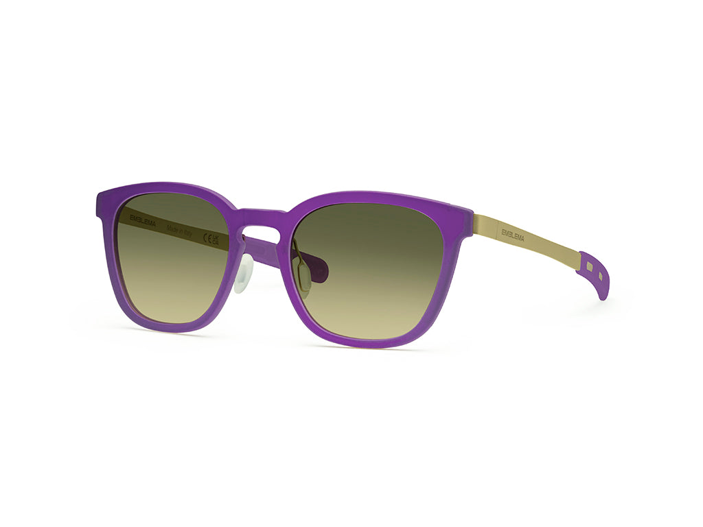 Dettaglio MyCity Panthos Viola Oro Lente Verde Sfumata laterale