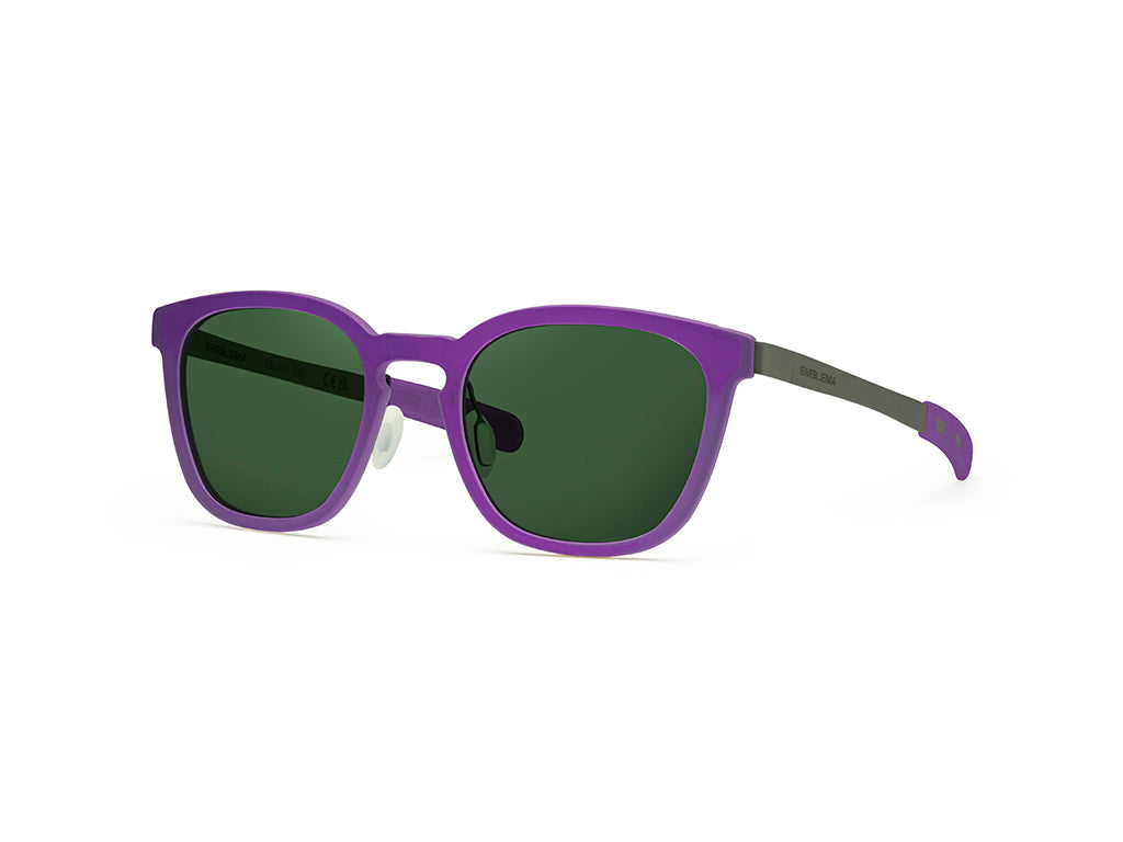 Dettaglio MyCity Panthos Viola Rutenio Lente Verde laterale