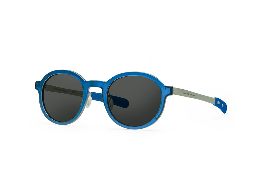Dettaglio MyCity Arrotondato Blu Palladio Lente Fumo laterale