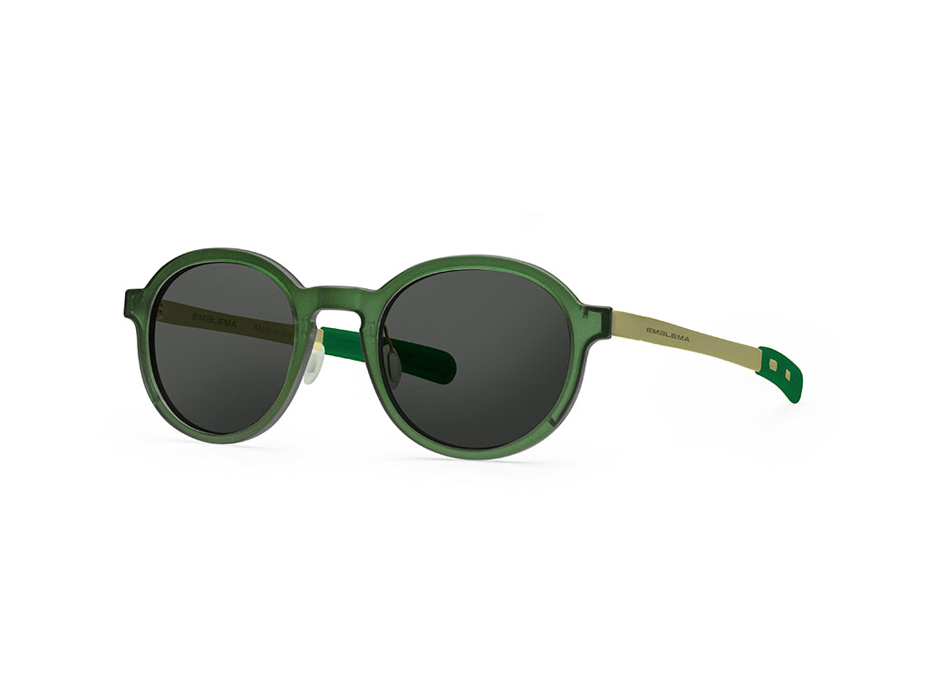 Dettaglio MyCity Arrotondato Verde Oro Lente Fumo laterale