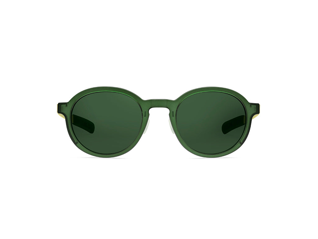 Dettaglio MyCity Arrotondato Verde Oro Lente Verde frontale