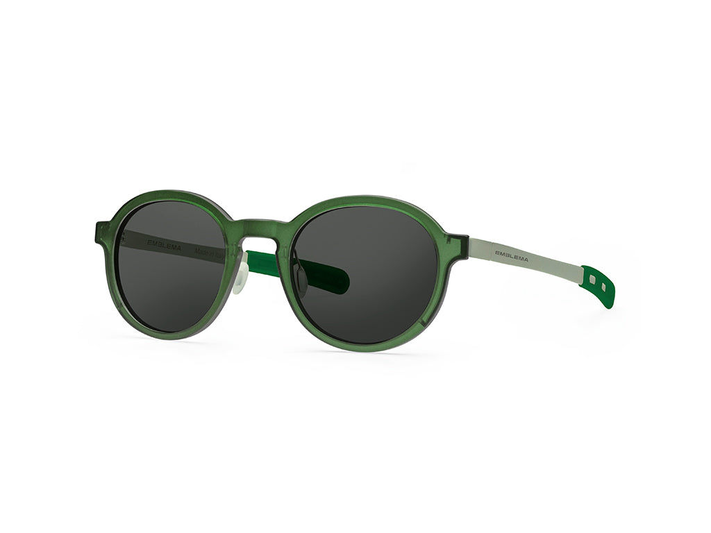 Dettaglio MyCity Arrotondato Verde Palladio Lente Fumo laterale