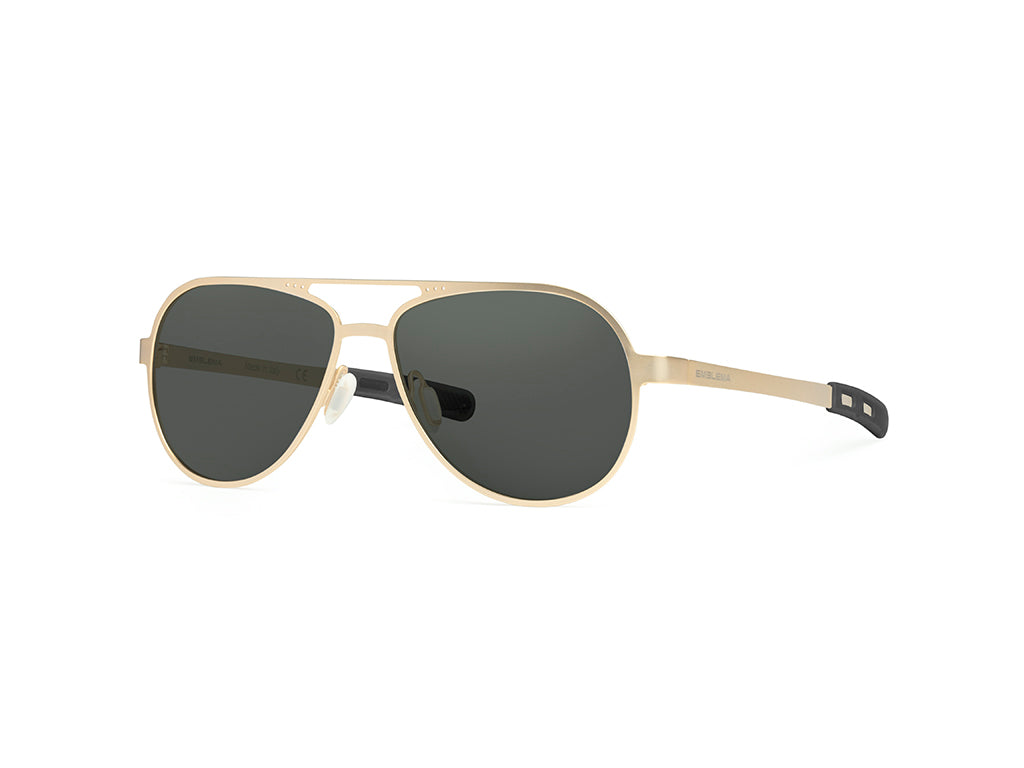 Dettaglio Serpico 2.0 Oro Lente Fumo laterale