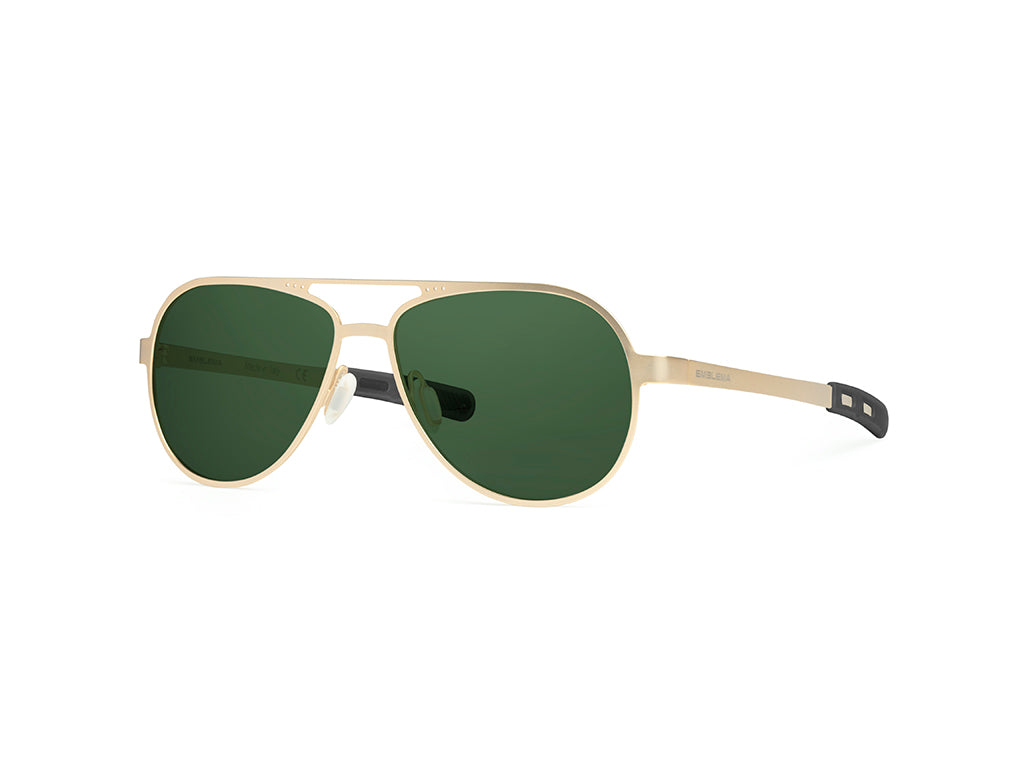 Dettaglio Serpico 2.0 Oro Lente Verde laterale