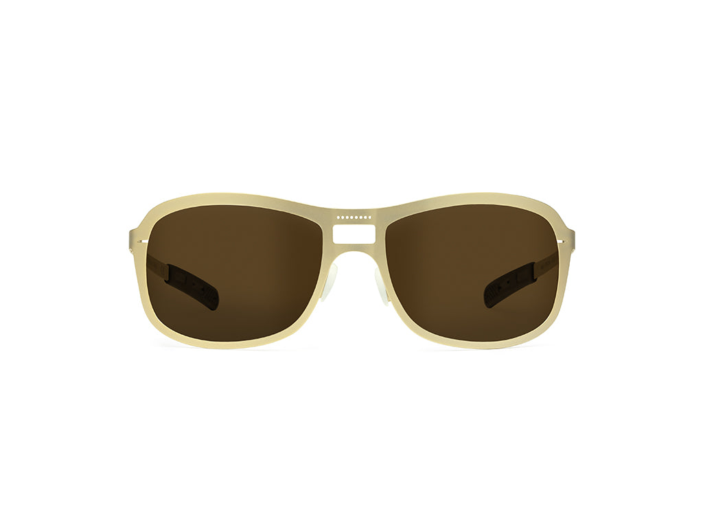 Dettaglio Special Custom Oro Lente Marrone frontale senza mascherina