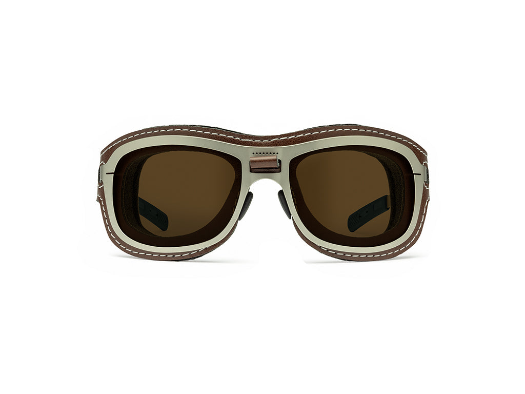 Dettaglio Special Custom Palladio Lente marrone mascherina castagno frontale