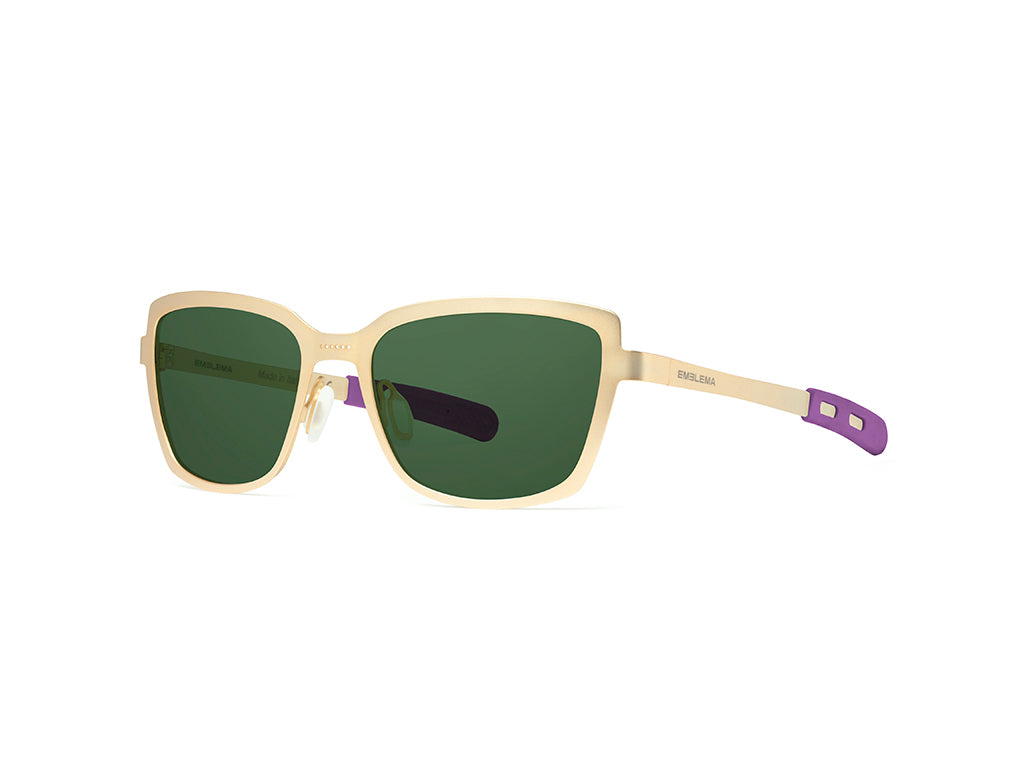 Dettaglio Telma Oro Rosso Lente Verde laterale