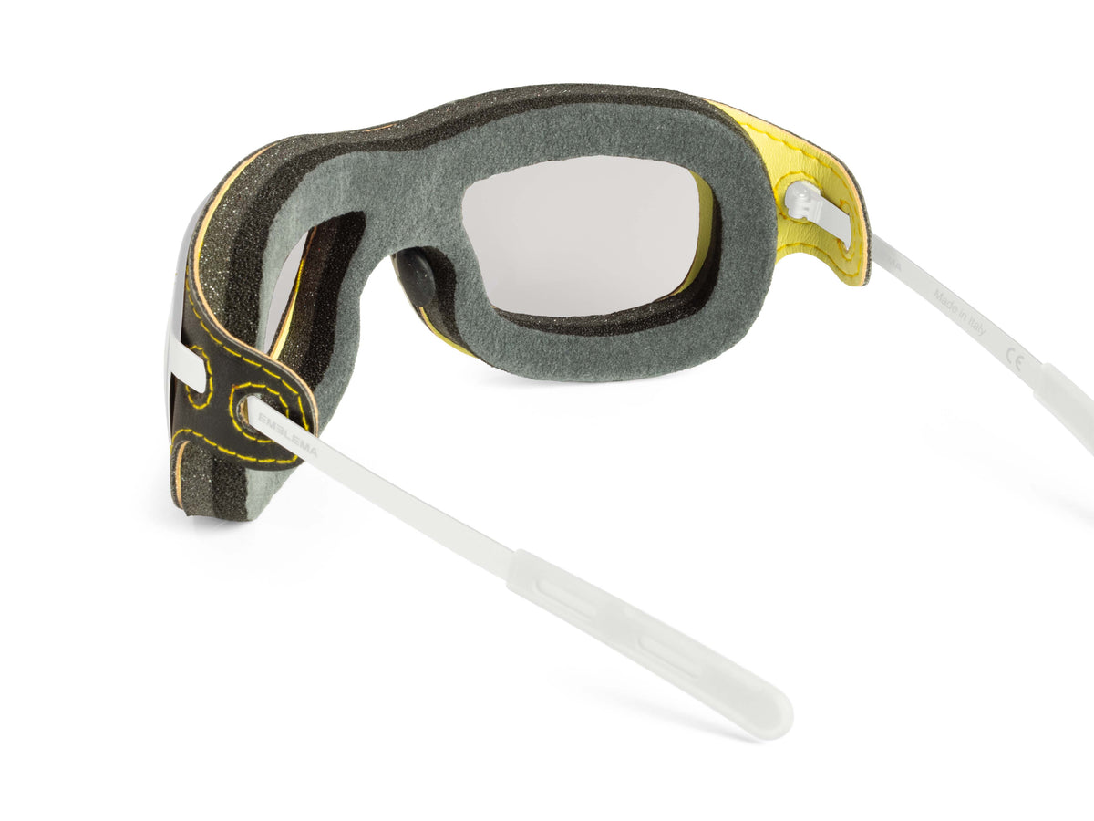 Dettaglio retro inserto Mascherina Special Custom Nero Giallo